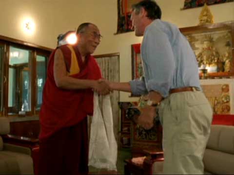 
Michael Palin interviewing Dalai Lama - Michael Palin Himalaya DVD
